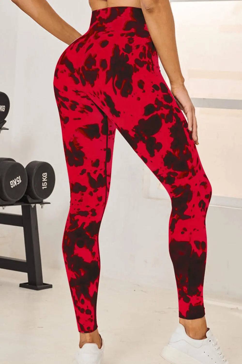 Tie-Dye High Waist Active Leggings  active leggings - Granted solutions