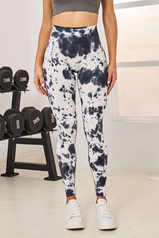 Tie-Dye High Waist Active Leggings  active leggings - Granted solutions