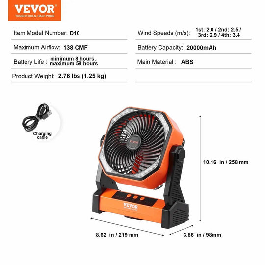 best  rechargeable fan 