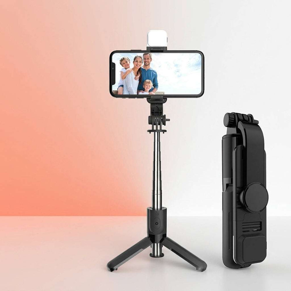 L10S blue selfie stick mini portable handheld phone stand desktop tripod Compact NCC