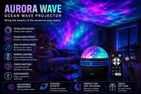 Aurora Wave Room Projector