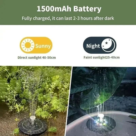 Solar Water Fountain