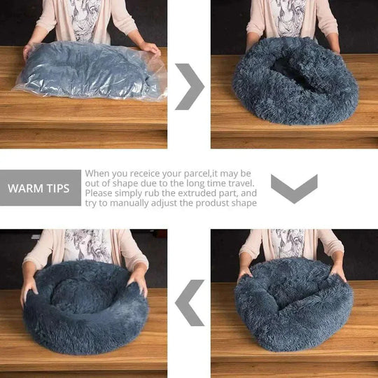 Pet Dog Bed Comfortable Donut Cuddler - Granted solutions