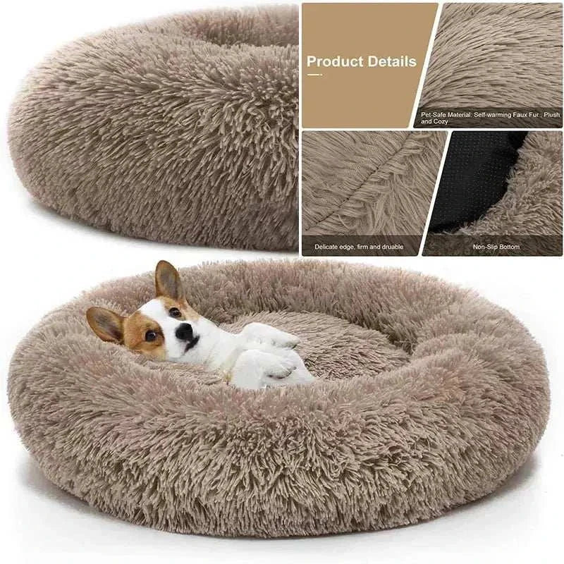 Pet Dog Bed Comfortable Donut Cuddler - Granted solutions